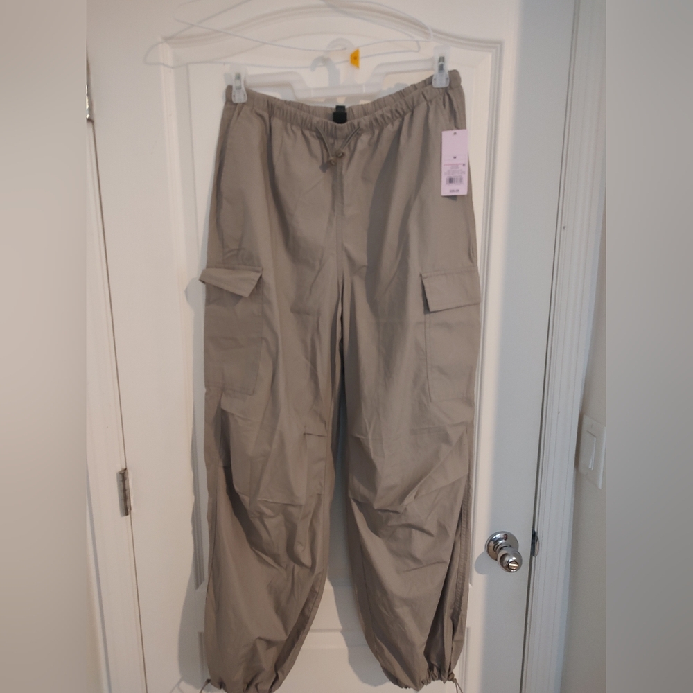 Wild Fable Tan Track Pants Relaxed Fit Lightweight